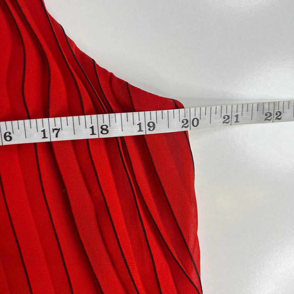 Ted Baker London Women Maleeta High/Low Red Dress Sleeveless Formal Flowy Size 4 - Picture 13 of 16